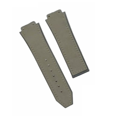 19X22MM MULTICOLORS PLAIN MATTE SUEDE LEATHER RUBBER WATCH BAND FITS FOR HUBLOT