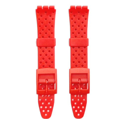 Swatch Replacement Plastic PVC Watch Band Flat with Holes without Pins 17mm - Universal Jewelers & Watch Tools Inc.