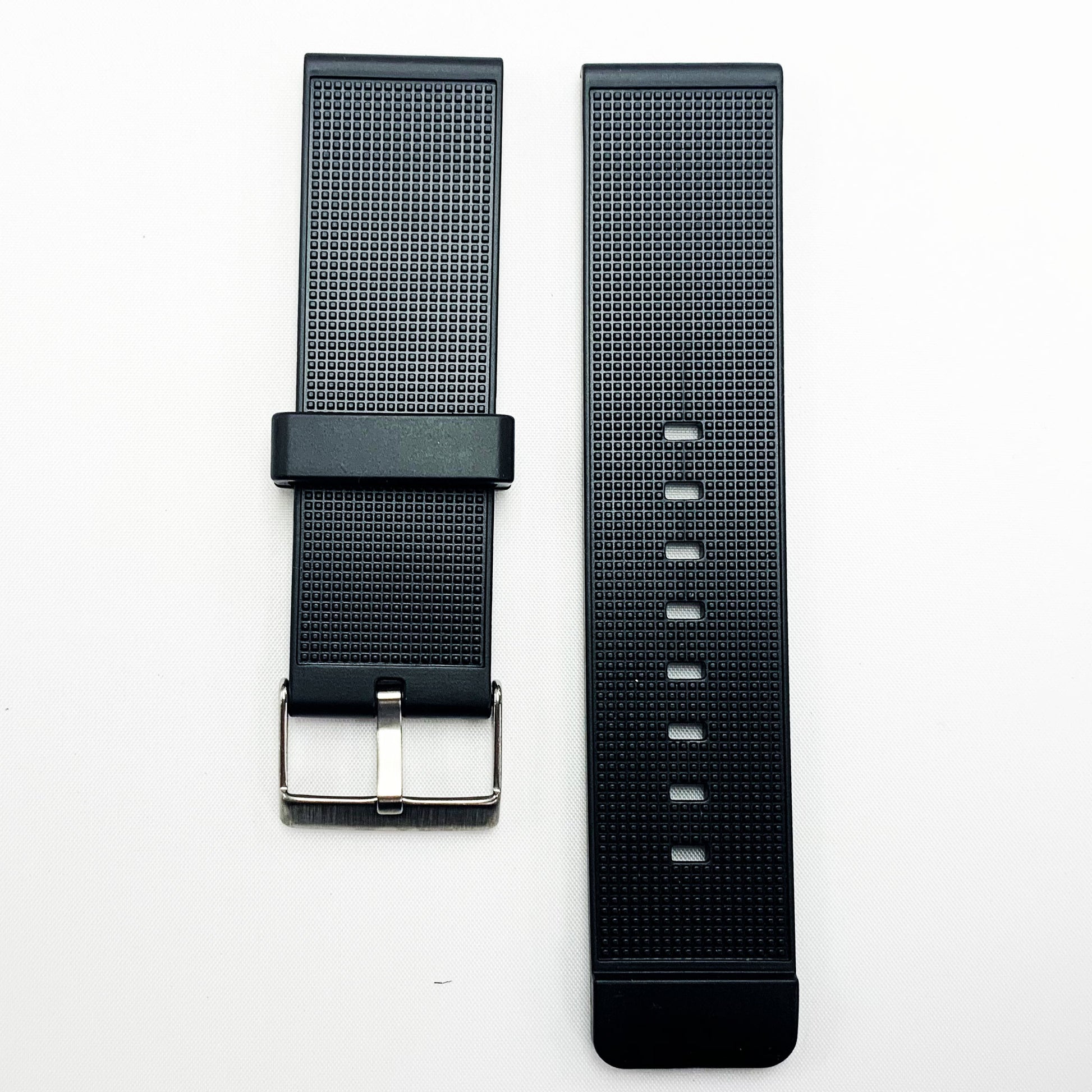 30 MM PVC Textured Watch Band Black Color Quick Release Regular Size Sieko Citizen Watch Strap - Universal Jewelers & Watch Tools Inc.
