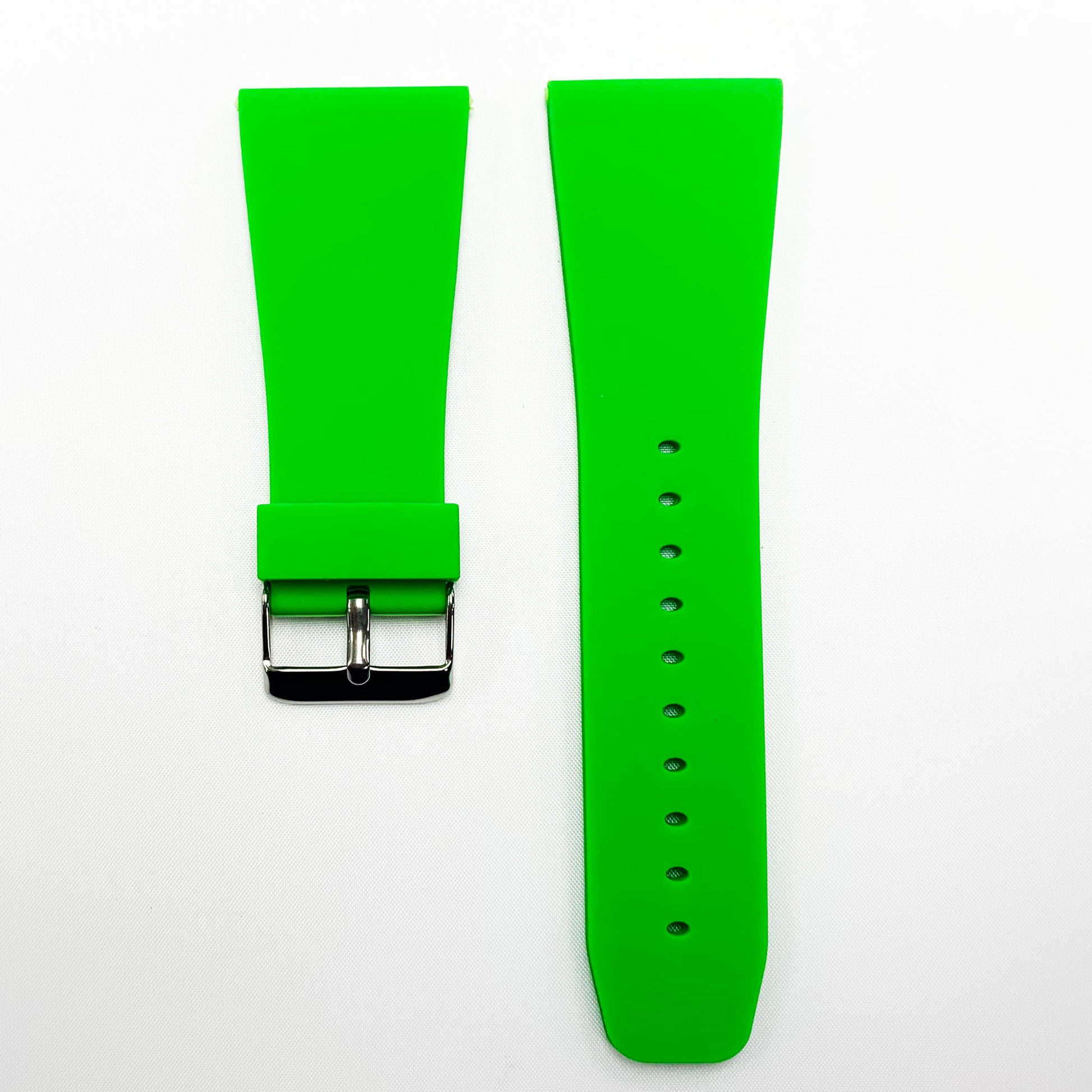 30 MM Silicone Special Watch Band Green Color Quick Release Regular Size Big Watch Strap - Universal Jewelers & Watch Tools Inc.
