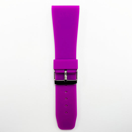30 MM Silicone Special Watch Band Purple Color Quick Release Regular Size Big Watch Strap - Universal Jewelers & Watch Tools Inc.