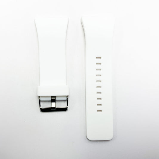 30 MM Silicone Special Watch Band White Color Quick Release Regular Size Big Watch Strap - Universal Jewelers & Watch Tools Inc.
