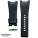 32 MM Genuine Leather Black and Dark Brown Watch Band Fits Diesel DZ1273 Watches - Universal Jewelers & Watch Tools Inc.