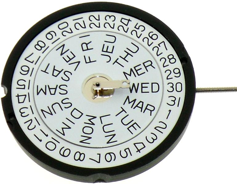 Ronda Watch Movement Day/Date 517 HCP2 - Universal Jewelers & Watch Tools Inc.