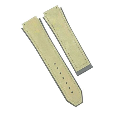 19X22MM MULTICOLORS PLAIN MATTE SUEDE LEATHER RUBBER WATCH BAND FITS FOR HUBLOT - Universal Jewelers & Watch Tools Inc.