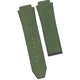 19X22MM MULTICOLORS PLAIN MATTE SUEDE LEATHER RUBBER WATCH BAND FITS FOR HUBLOT - Universal Jewelers & Watch Tools Inc.