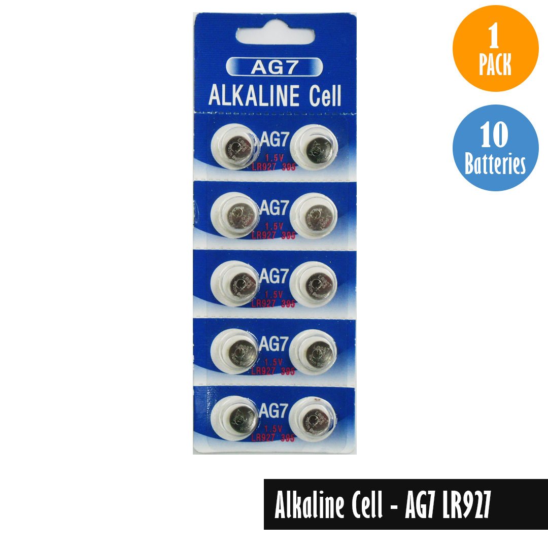 Alkaline Cell-AG7, LR927 1 Pack 10 Batteries, Available for bulk order - Universal Jewelers & Watch Tools Inc.