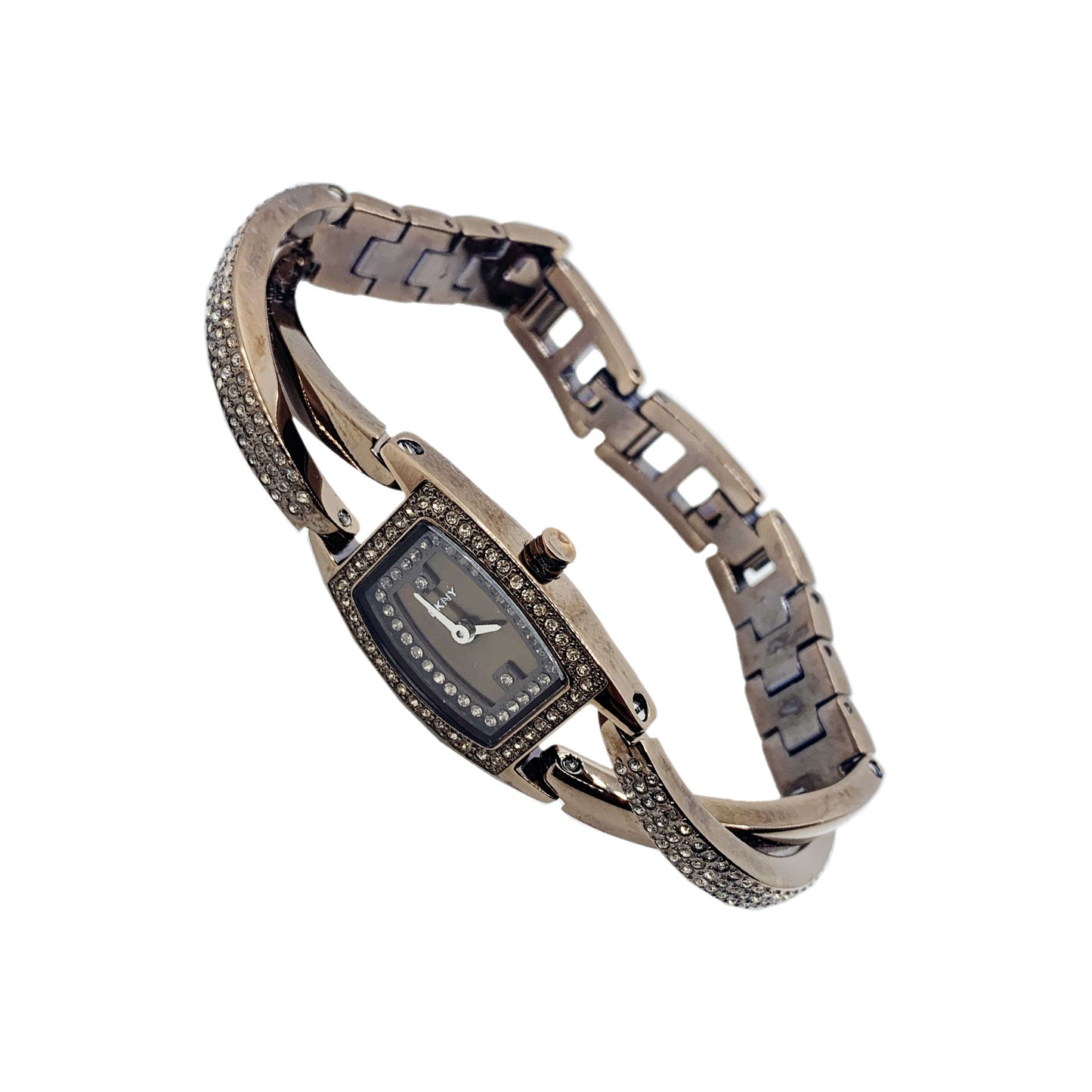 DKNY Brown Ladies Watch with Topaz Crystal Accents and Stainless Steel Bracelet NY4287 - Universal Jewelers & Watch Tools Inc.