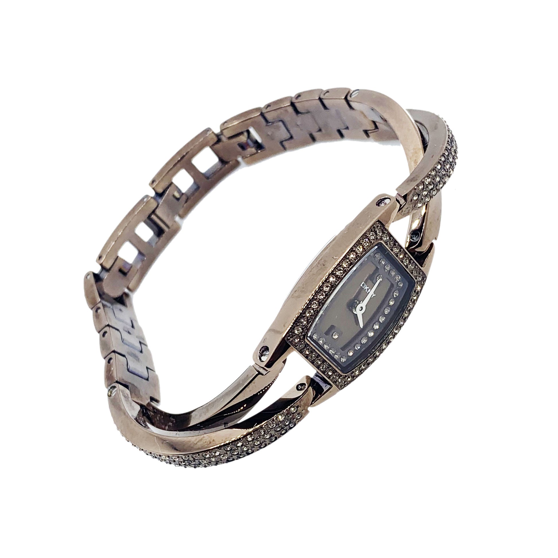 DKNY Brown Ladies Watch with Topaz Crystal Accents and Stainless Steel Bracelet NY4287 - Universal Jewelers & Watch Tools Inc.