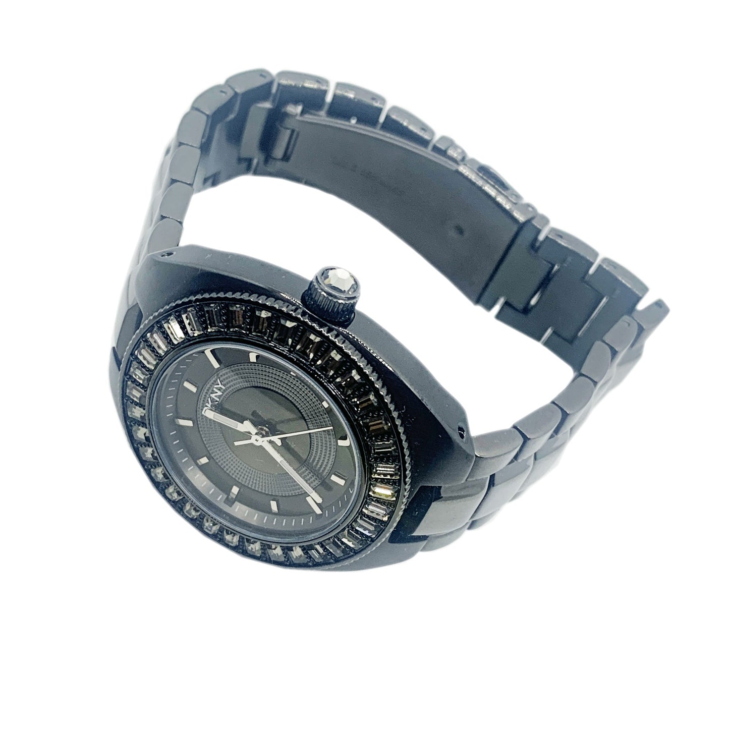 DKNY Chrome Black Color Ladies Stainless Steel Watch NY4334 - Universal Jewelers & Watch Tools Inc.