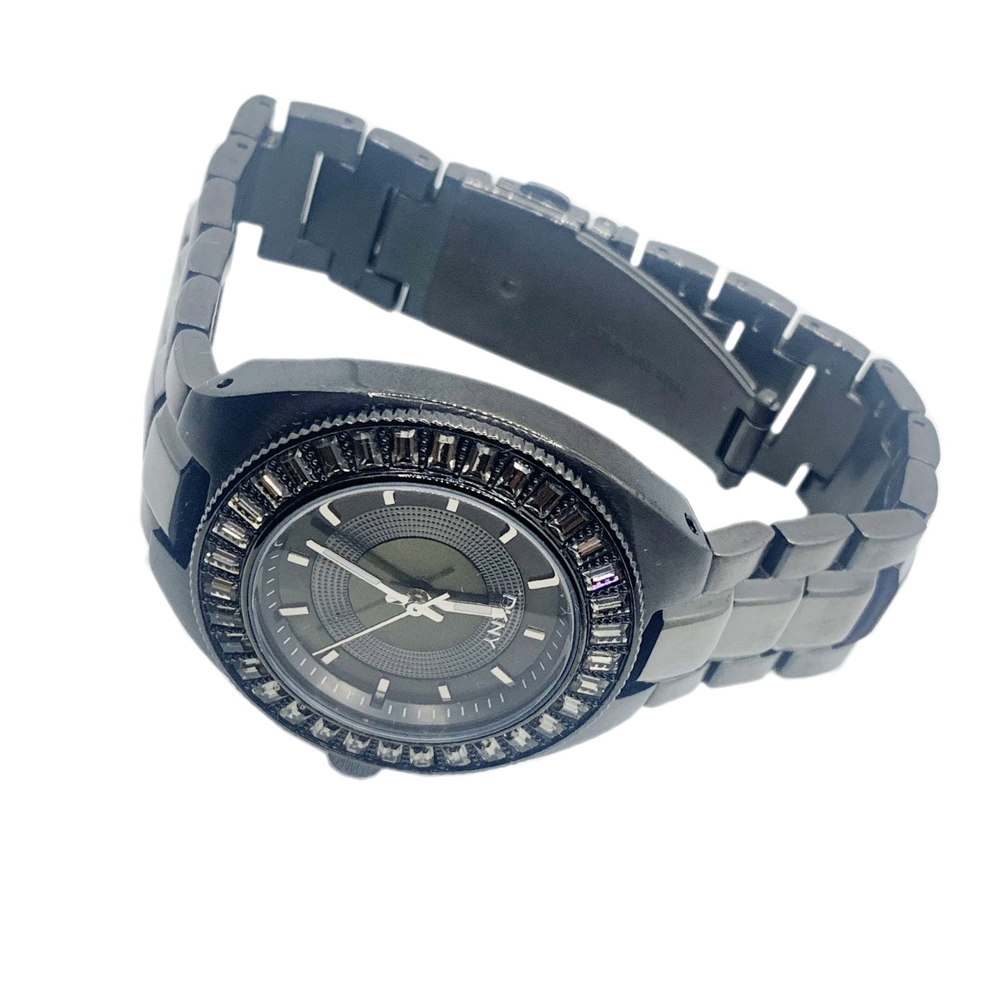 DKNY Chrome Black Color Ladies Stainless Steel Watch NY4334 - Universal Jewelers & Watch Tools Inc.