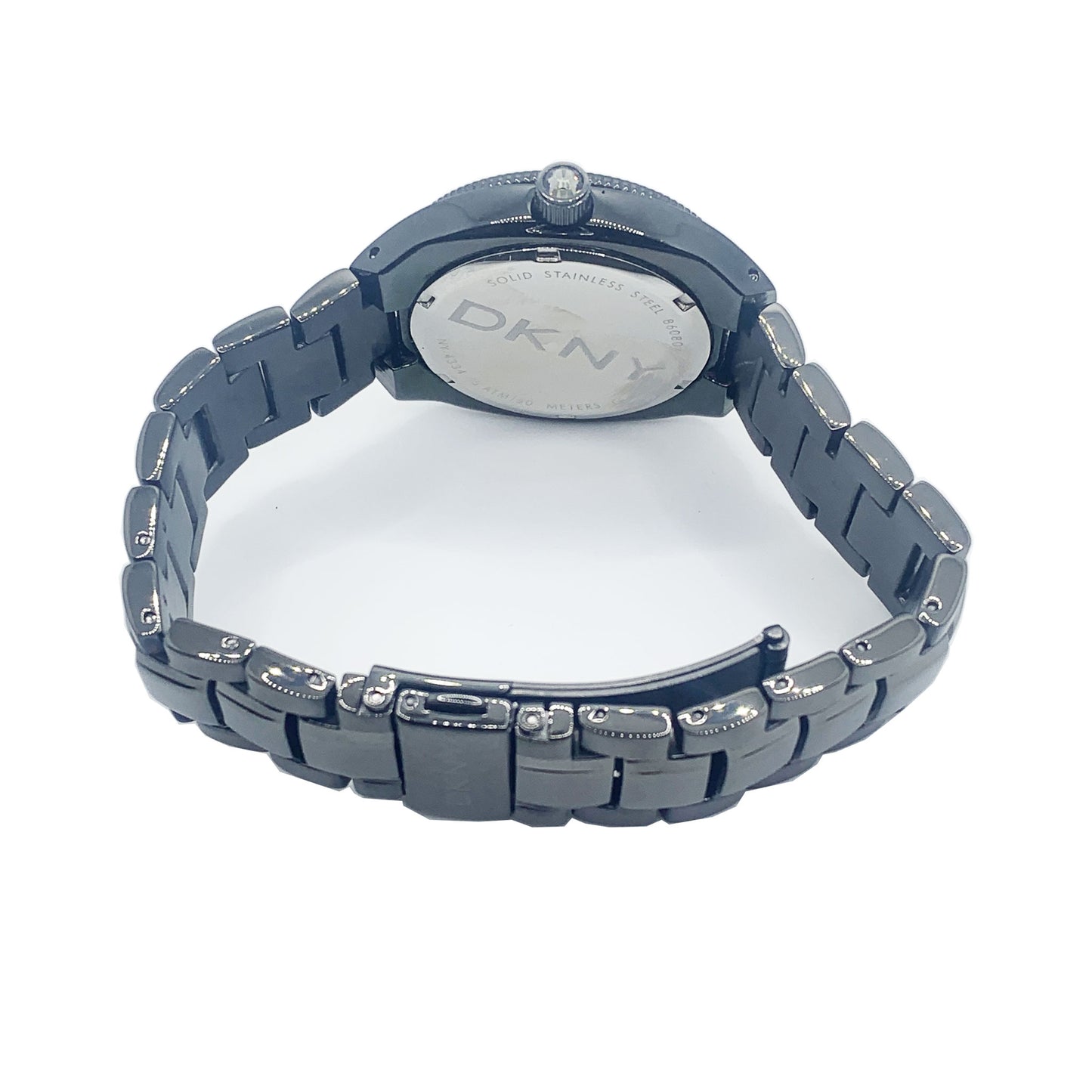 DKNY Chrome Black Color Ladies Stainless Steel Watch NY4334 - Universal Jewelers & Watch Tools Inc.