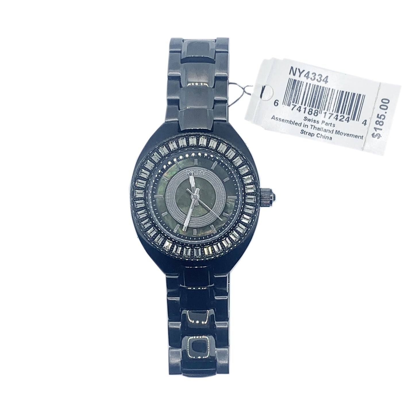 DKNY Chrome Black Color Ladies Stainless Steel Watch NY4334 - Universal Jewelers & Watch Tools Inc.