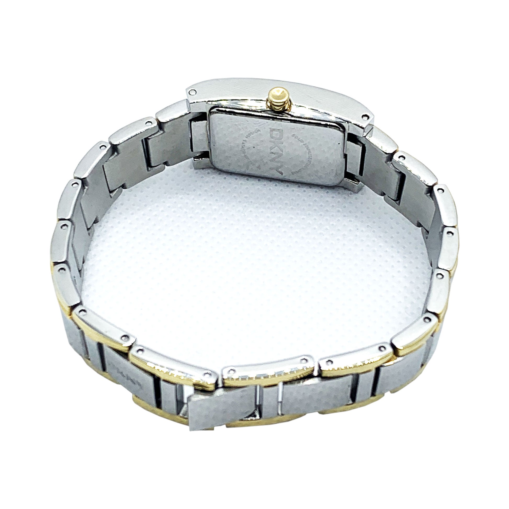 DKNY Double Tone Silver and Gold Ladies Dress Watch NY 3604 - Universal Jewelers & Watch Tools Inc.