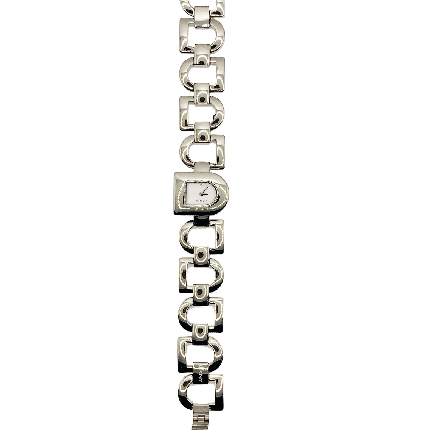 DKNY Ladies Bracelet D Shape Silver Watch NY4249 - Universal Jewelers & Watch Tools Inc.