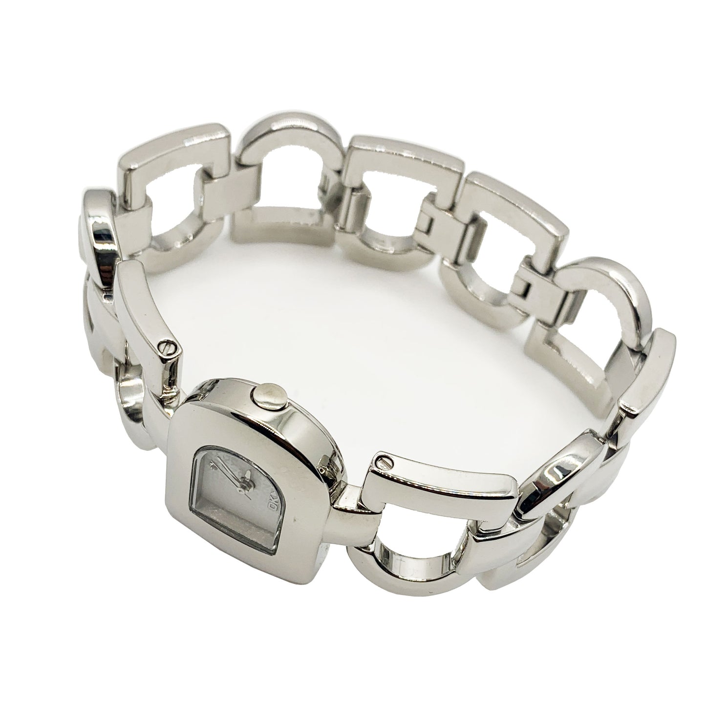 DKNY Ladies Bracelet D Shape Silver Watch NY4249 - Universal Jewelers & Watch Tools Inc.