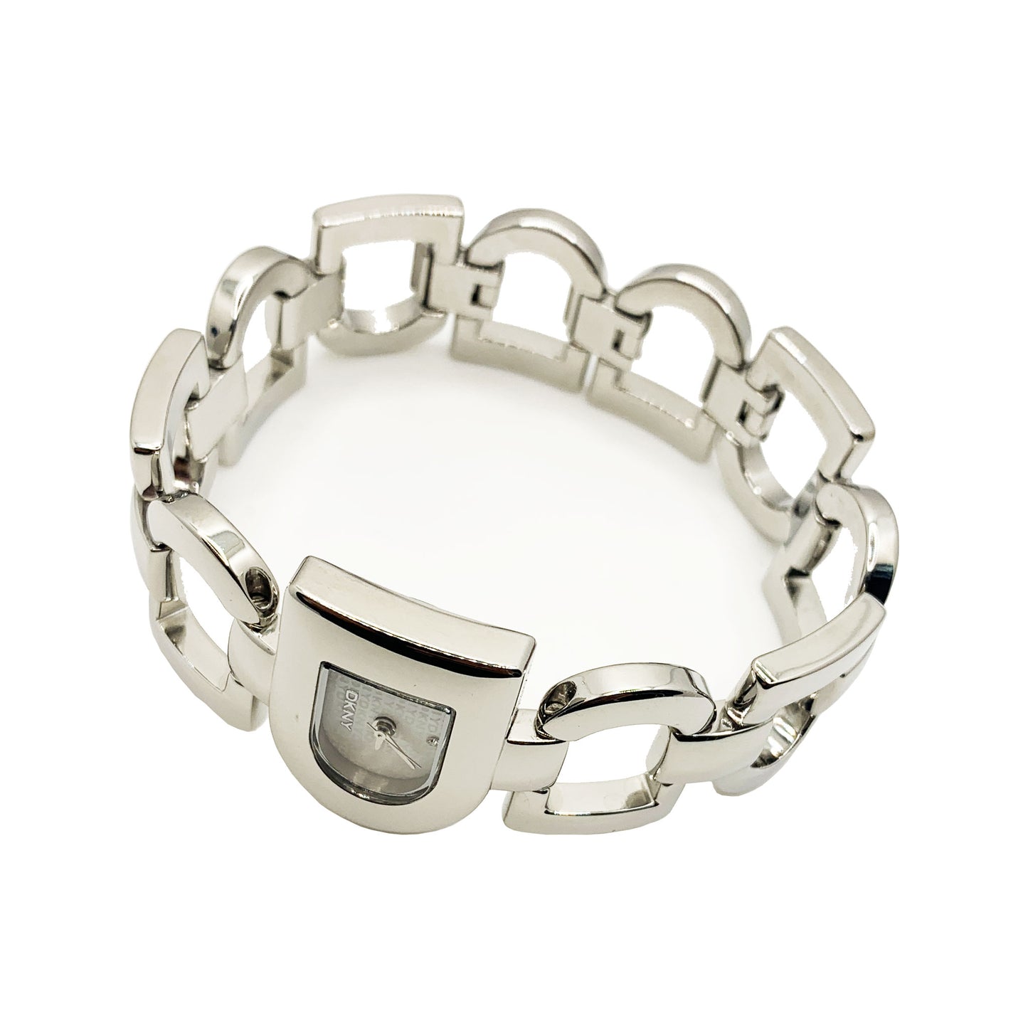 DKNY Ladies Bracelet D Shape Silver Watch NY4249 - Universal Jewelers & Watch Tools Inc.
