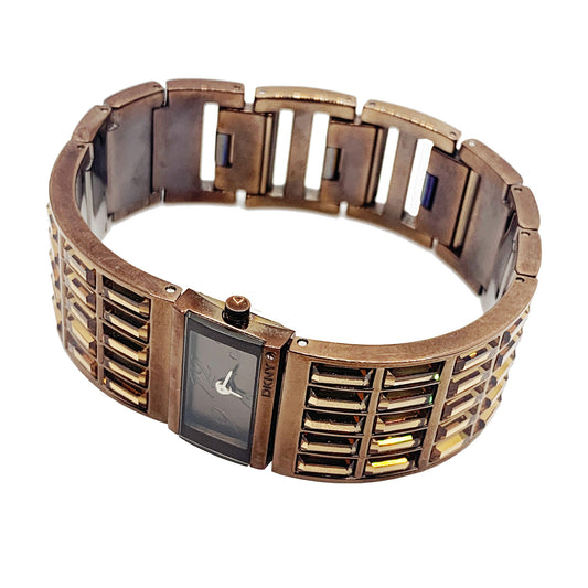 DKNY Ladies Rose Gold Wrist Watch Brown NY4255 - Universal Jewelers & Watch Tools Inc.