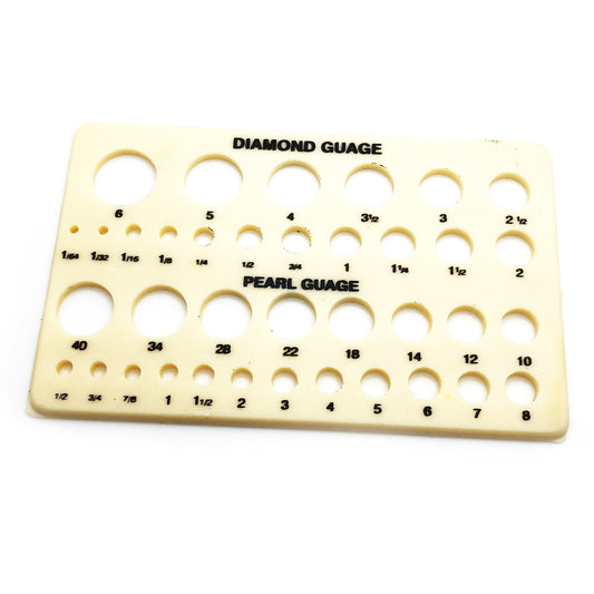 Diamond and Pearl Gauge Plastic - Universal Jewelers & Watch Tools Inc.