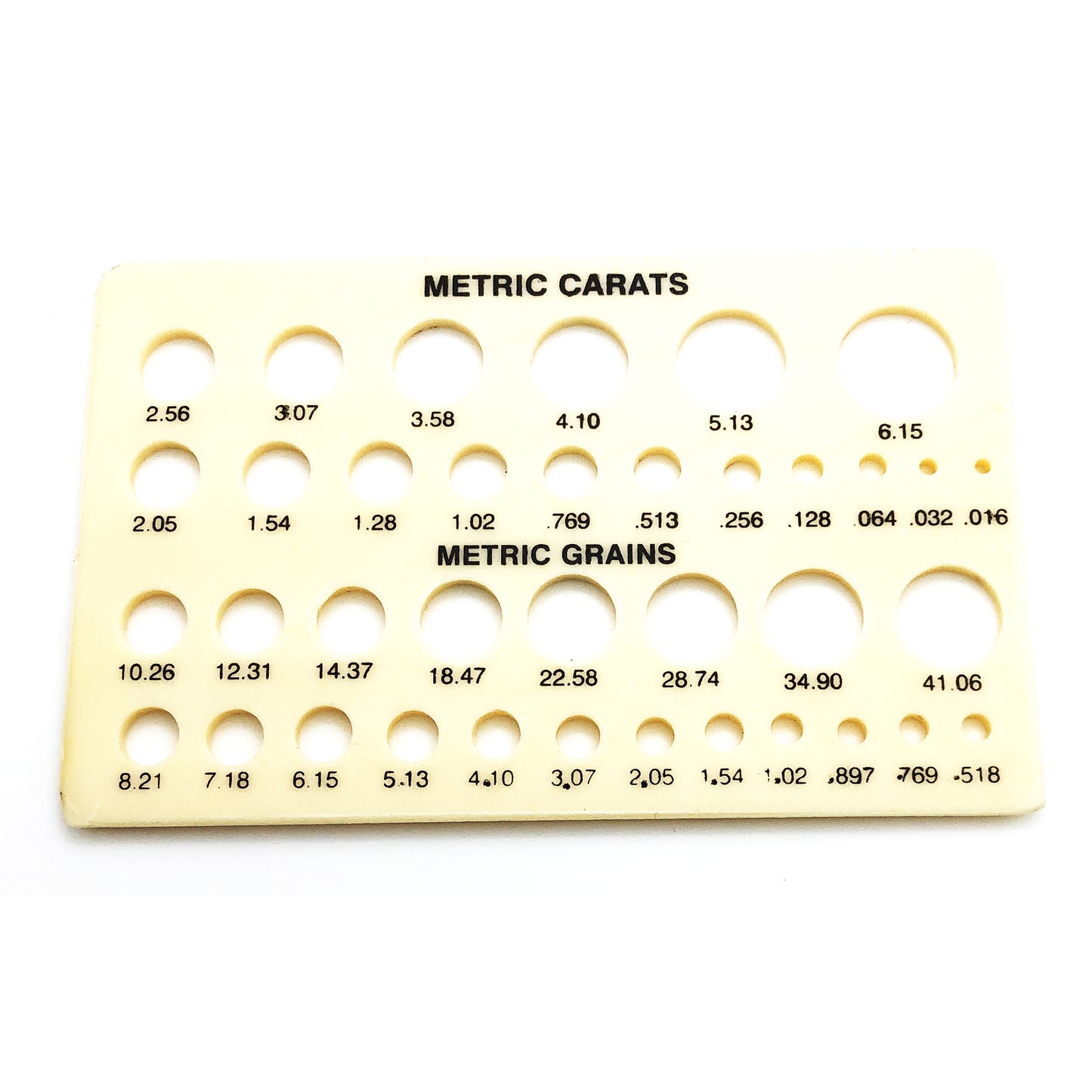 Diamond and Pearl Gauge Plastic - Universal Jewelers & Watch Tools Inc.