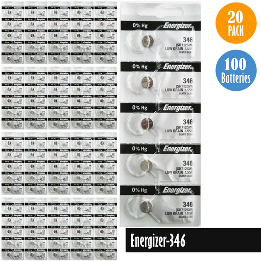 Energizer 346 Watch Battery Replacement, 1 Pack of 5 batteries, SR712SW - Universal Jewelers & Watch Tools Inc.