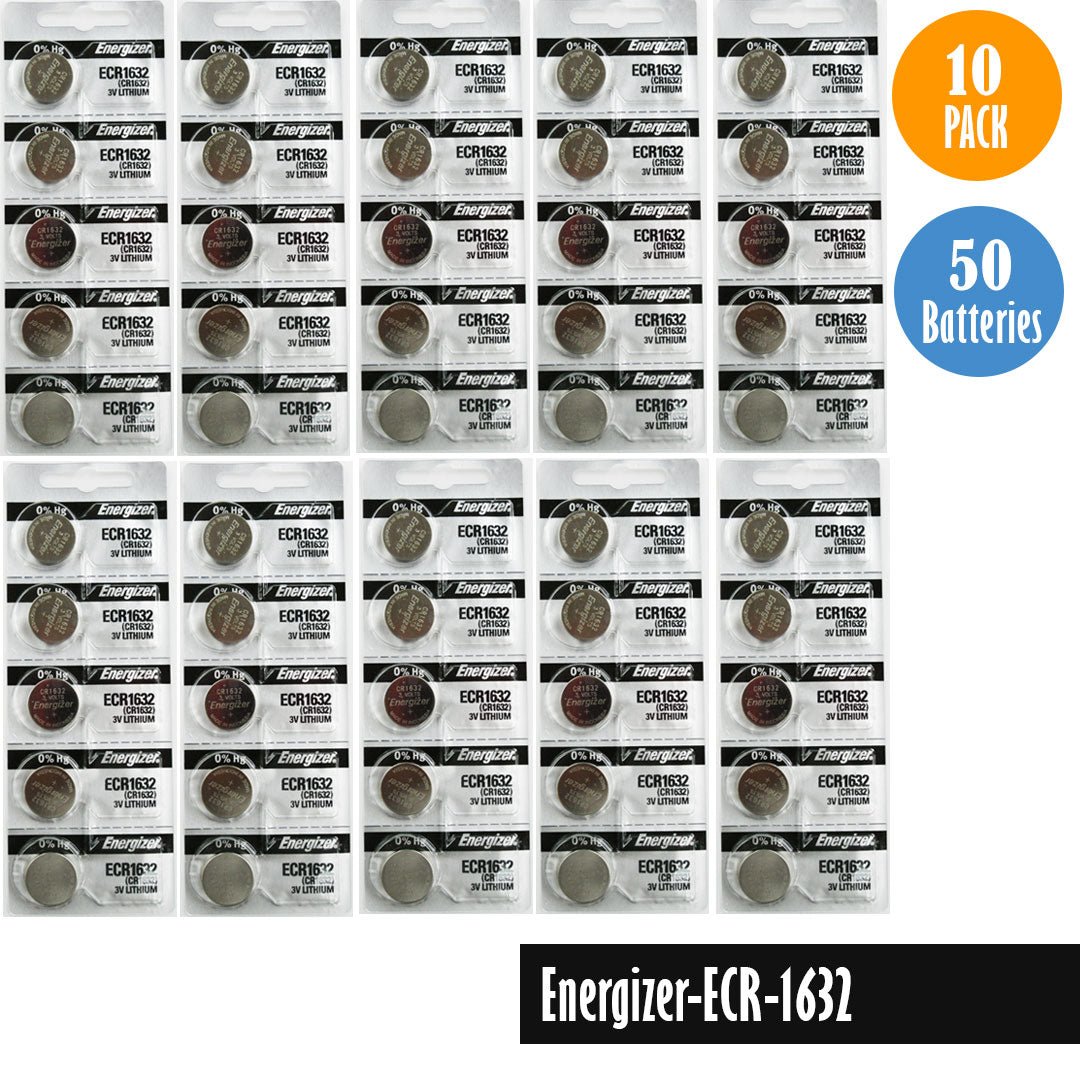 Energizer ECR1632 Watch Battery Replacement, 1 Pack of 5 batteries, CR1632 - Universal Jewelers & Watch Tools Inc.