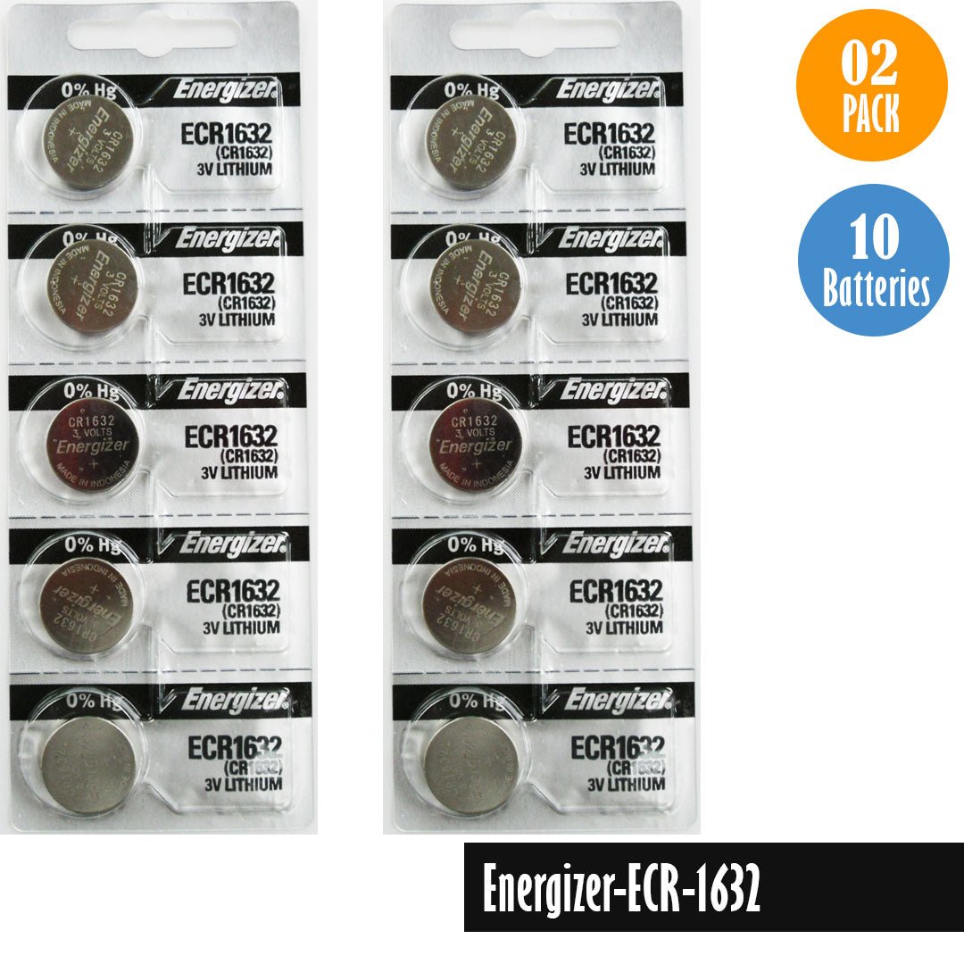 Energizer ECR1632 Watch Battery Replacement, 1 Pack of 5 batteries, CR1632 - Universal Jewelers & Watch Tools Inc.