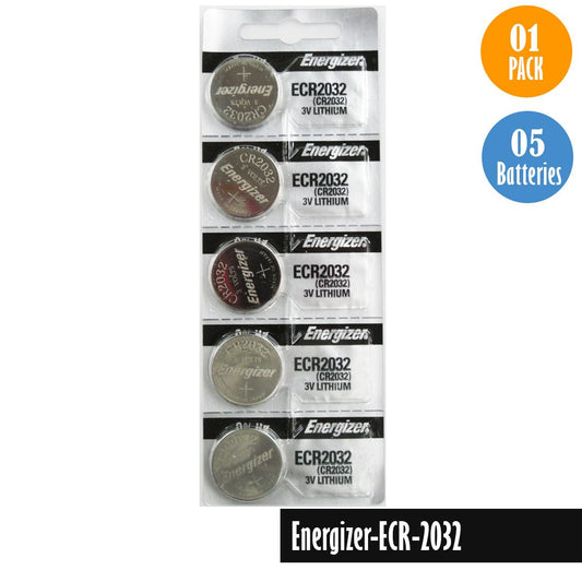 Energizer ECR2032 Watch Battery Replacement, 1 Pack of 5 batteries, CR2032 - Universal Jewelers & Watch Tools Inc.