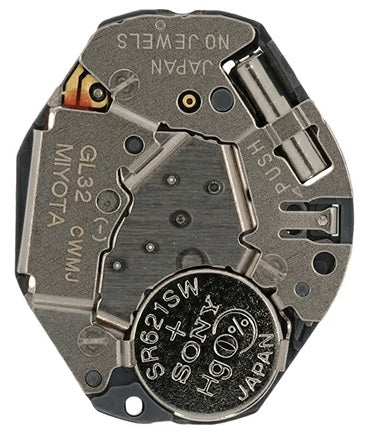 Miyota GL32 GL30 3 Hands Quartz Movement Universal Jewelers Watch Tools Inc