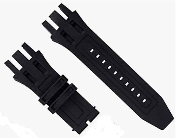 New Black Silicone Rubber Watch Strap For 0903 0904 0908 0911 0912 - Universal Jewelers & Watch Tools Inc.