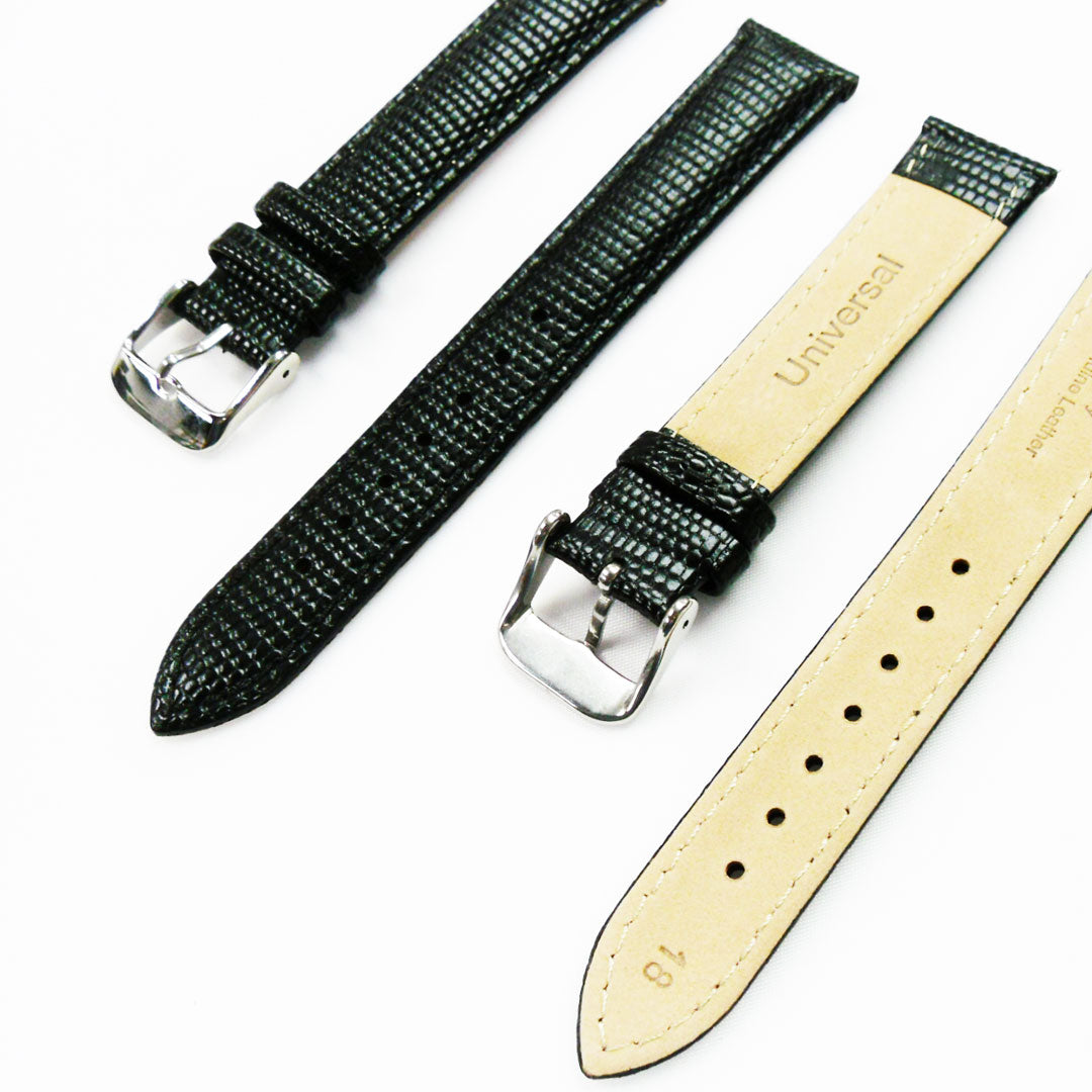 Womens Louis Vuitton Lizard Black Watch Strap