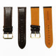 Lizard Watch Band, 24MM Wide, Padded, Regular Size, Brown Color, Brown Stitched, Silver and Gold Buckle, Genuine Leather Watch Strap Replacement - Universal Jewelers & Watch Tools Inc.