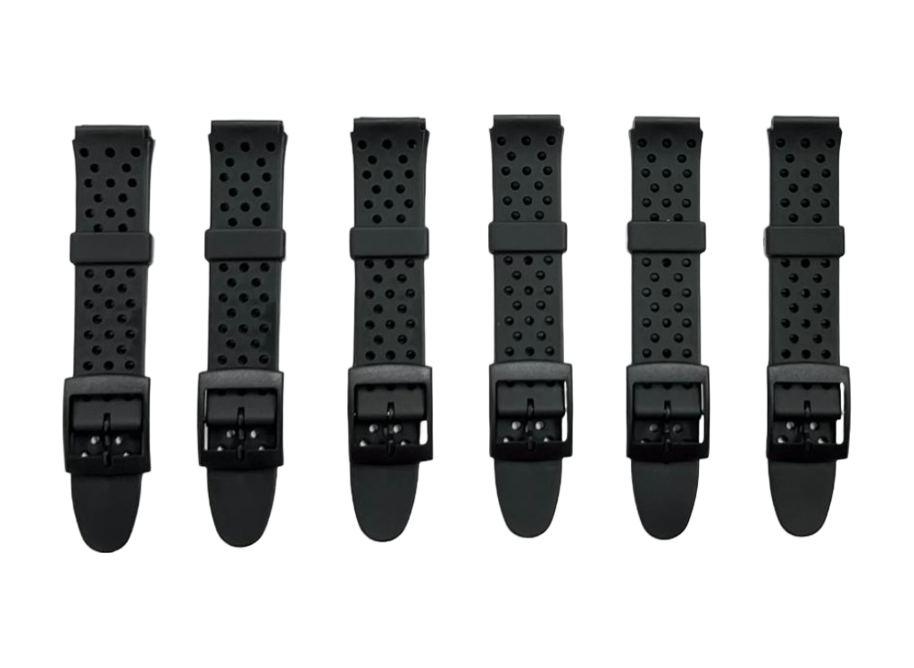 Flexible Replacement Plastic PVC Watch Band with Holes without Pins 17mm - Universal Jewelers & Watch Tools Inc.