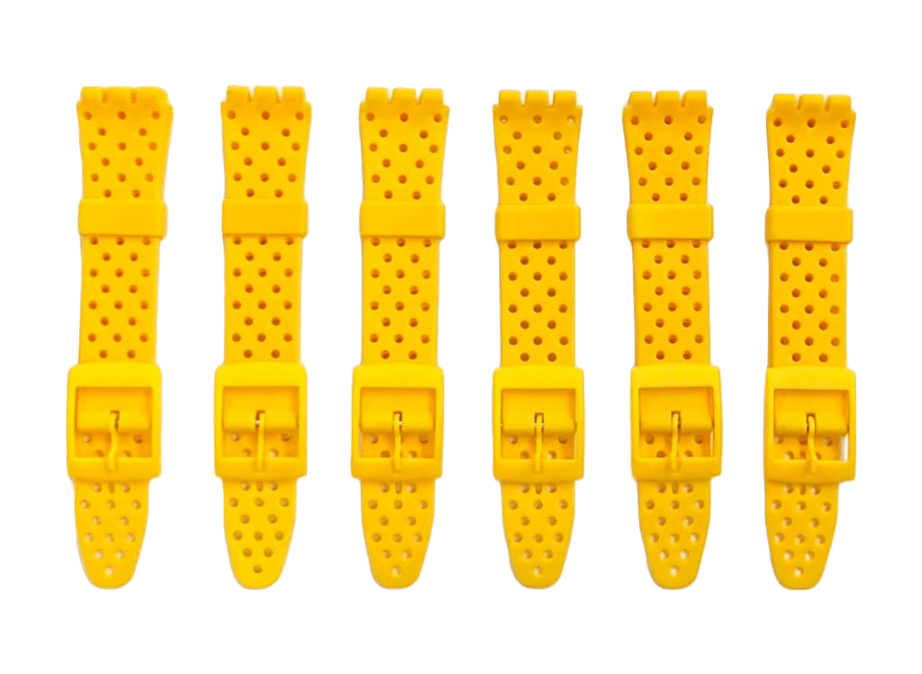 Swatch Replacement Plastic PVC Watch Band with Holes without Pins 17mm - Universal Jewelers & Watch Tools Inc.