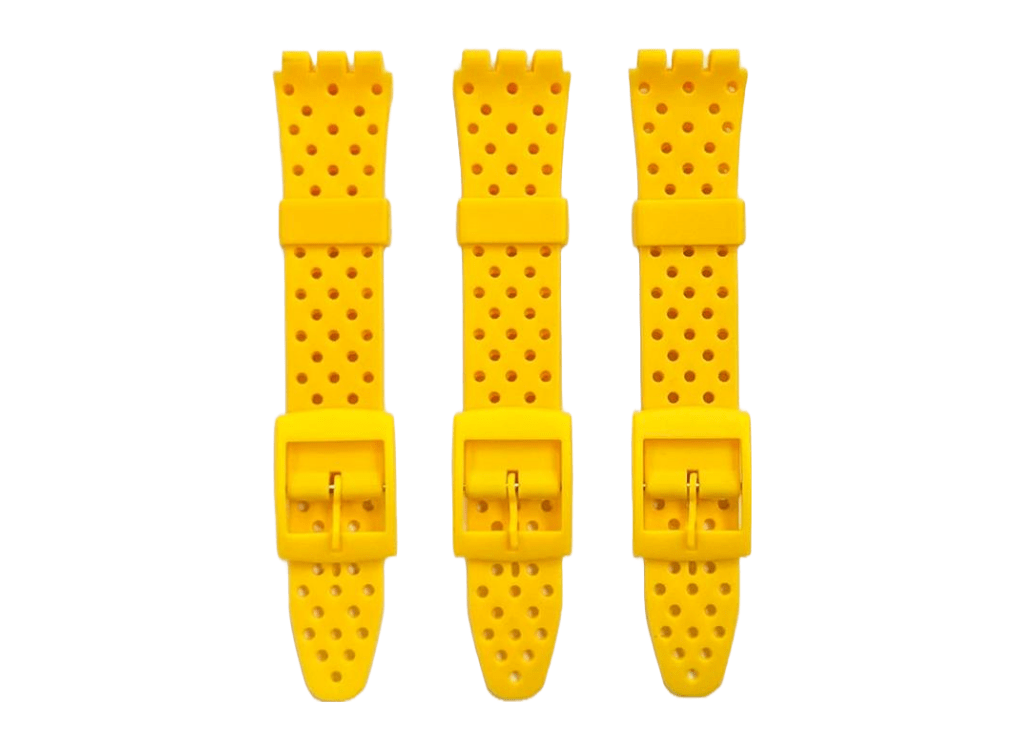 Swatch Replacement Plastic PVC Watch Band with Holes without Pins 17mm - Universal Jewelers & Watch Tools Inc.
