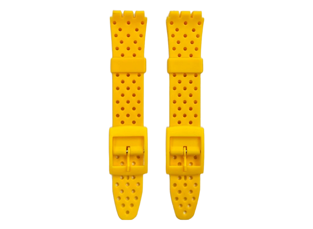 Swatch Replacement Plastic PVC Watch Band with Holes without Pins 17mm - Universal Jewelers & Watch Tools Inc.