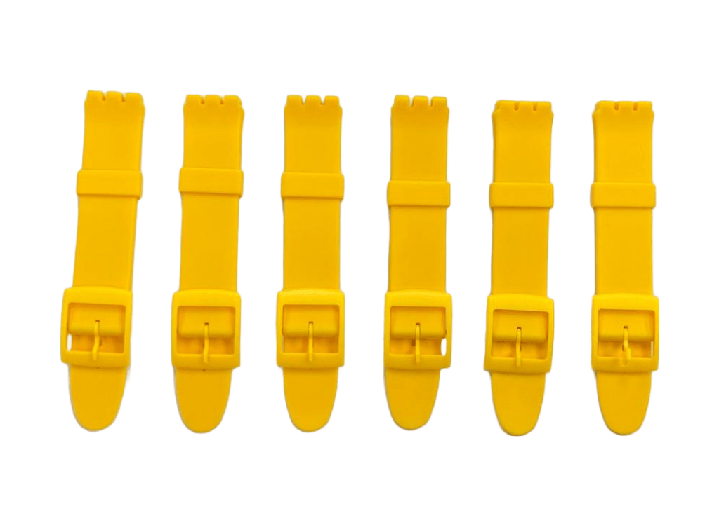 Swatch Replacement Plastic PVC Watch Band Flat Plain without Pins 17mm - Universal Jewelers & Watch Tools Inc.