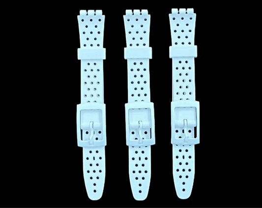 Swatch Replacement Plastic PVC Watch Band with Holes without Pins 12mm - Universal Jewelers & Watch Tools Inc.