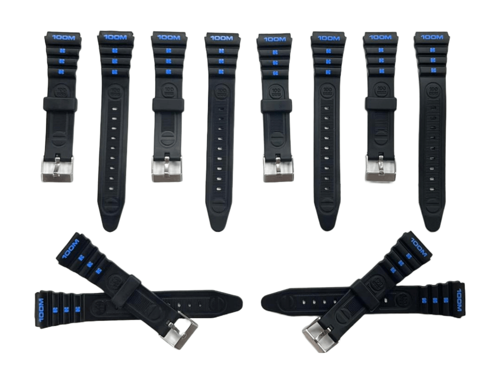 Water Resistant PVC Sport Watch Band 18MM Fits Timex, Casio and Others - Universal Jewelers & Watch Tools Inc.