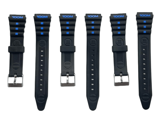 Water Resistant PVC Sport Watch Band 18MM Fits Timex, Casio and Others - Universal Jewelers & Watch Tools Inc.