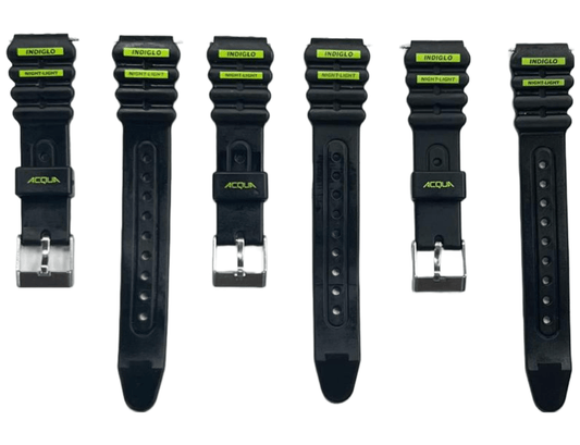 Water Resistant PVC Sport Watch Band Strap 16mm Fits Timex and Others - Universal Jewelers & Watch Tools Inc.