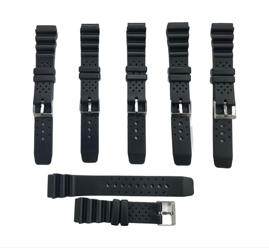 Sport Rubber Watch Band Fits 20MM Fits Seiko,Casio,Citizen Diver Watches - Universal Jewelers & Watch Tools Inc.