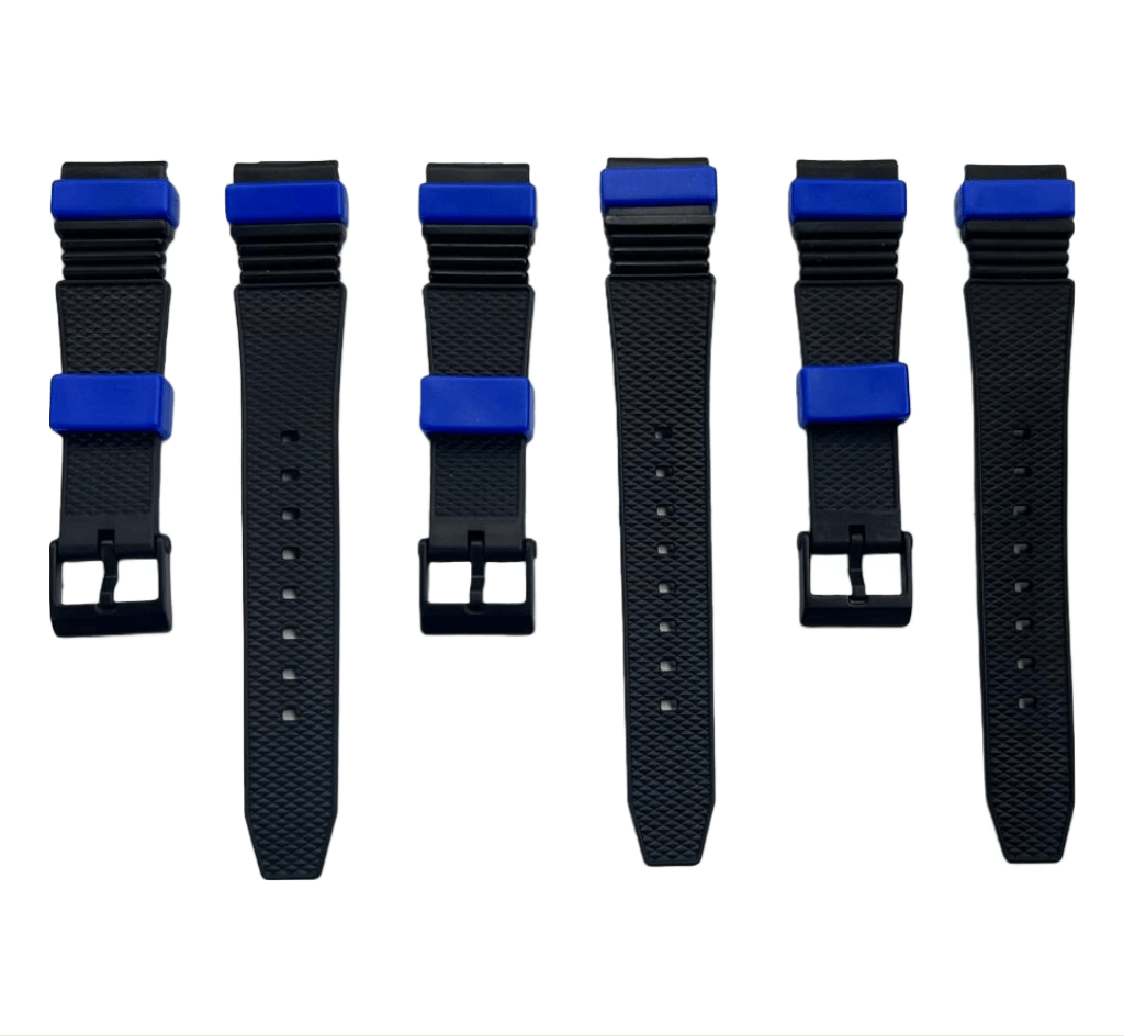 Water Resistant PVC Sport Watch Band Strap 18mm Fits Timex, Casio and others - Universal Jewelers & Watch Tools Inc.