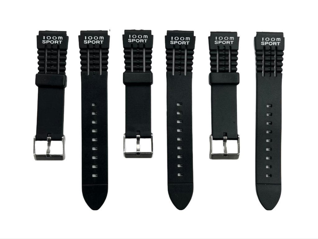 Water Resistant PVC Sport Watch Band Strap 19mm Fits Timex, Casio and Others - Universal Jewelers & Watch Tools Inc.