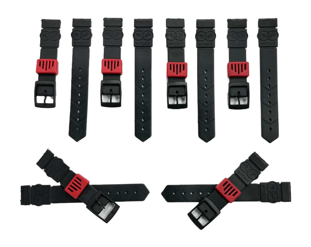 Water Resistant PVC Sport Watch Band Strap 18mm Fits Timex, Casio and others - Universal Jewelers & Watch Tools Inc.