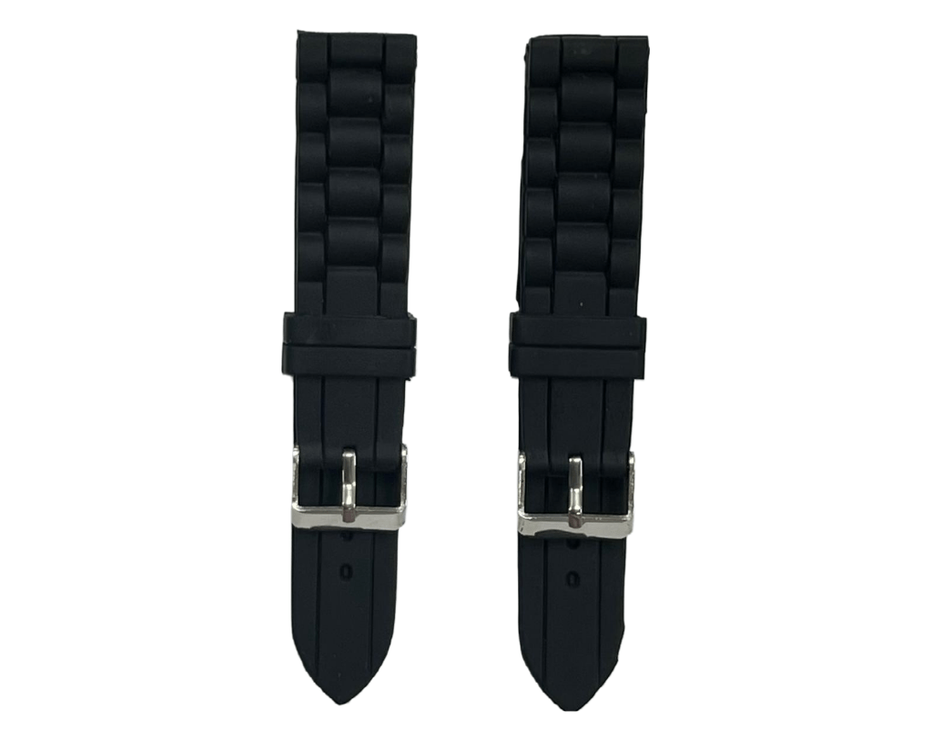 Premium Quality Soft Silicone Rubber Textured Sport Watch Band 16mm - 24mm - Universal Jewelers & Watch Tools Inc.