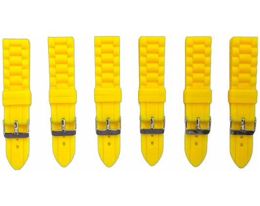 Premium Quality Soft Silicone Rubber Textured Sport Watch Band 20mm - 24mm - Universal Jewelers & Watch Tools Inc.