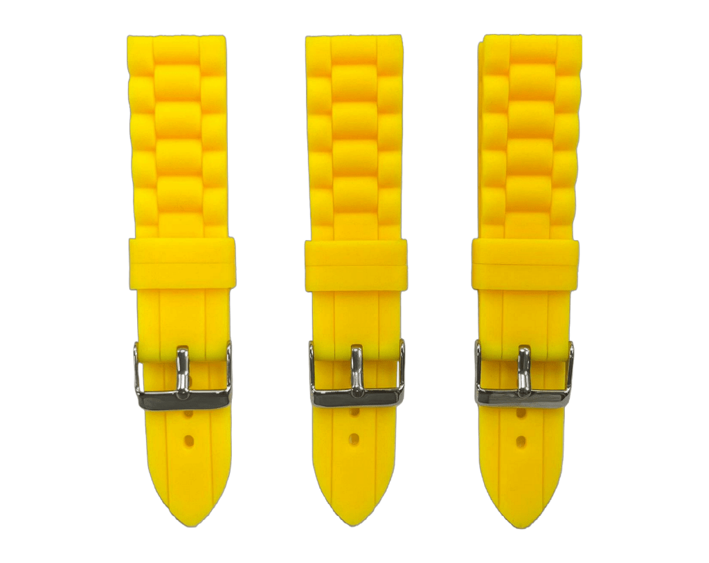 Premium Quality Soft Silicone Rubber Textured Sport Watch Band 20mm - 24mm - Universal Jewelers & Watch Tools Inc.
