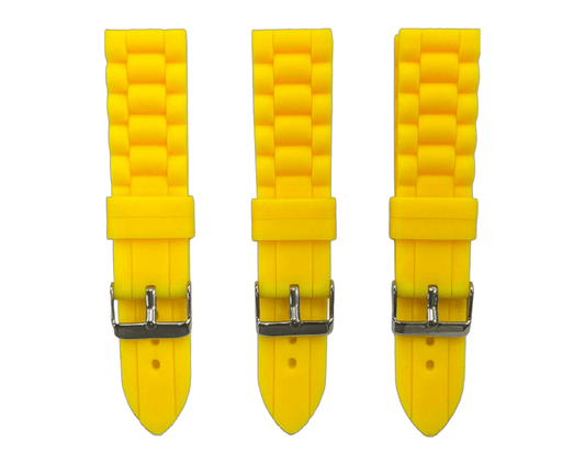 Premium Quality Soft Silicone Rubber Textured Sport Watch Band 20mm - 24mm - Universal Jewelers & Watch Tools Inc.