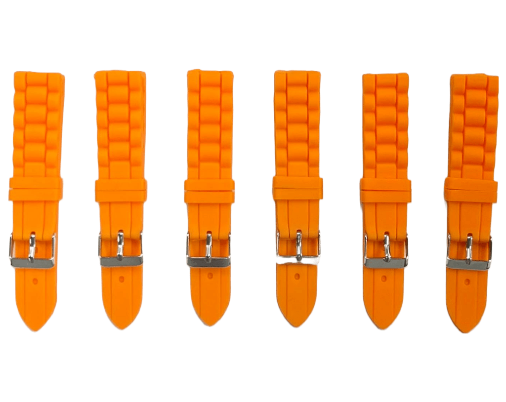 Premium Quality Soft Silicone Rubber Textured Sport Watch Band 18mm - 22mm - Universal Jewelers & Watch Tools Inc.